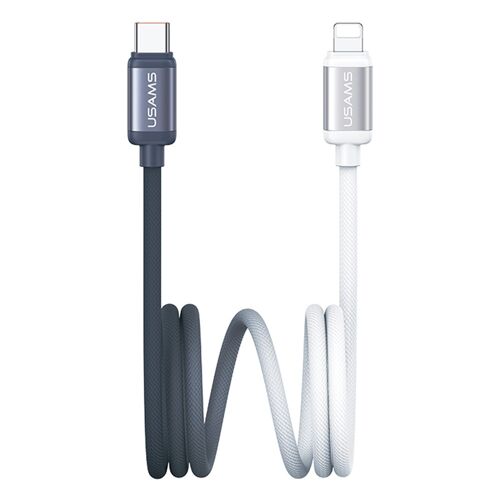 Câble Lightning - Alliage d'Aluminium, Aluminium, Blanc, Noir, 30W