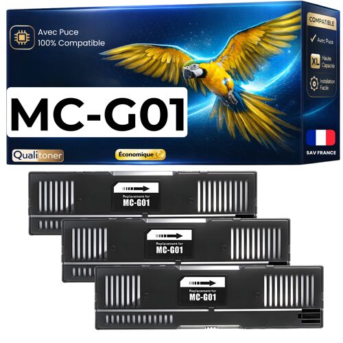 MC-G01 4628C001 Cartouche de maintenance compatible pour Canon Maxify GX5040 GX5540 GX5550 Pack 3