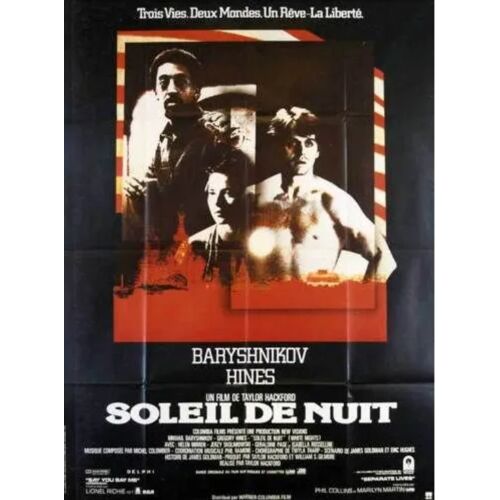 Soleil De Nuit / White Nights - Affiche Originale De Cinéma - Format 120x160 Cm - Un Film De Taylor Hackford Avec Mikhail Baryshnikov, Gregory Hines, Jerzy Skolimowski, Helen Mirren - Année 1985