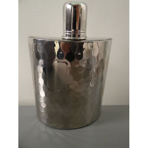Flasque En Metal Argente