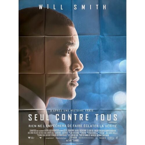 Seul Contre Tous / Concussion - Affiche Originale De Cinéma - Format 120x160 Cm - Un Film De Peter Landesman Avec Will Smith, Alec Baldwin, Albert Brooks, Gugu Mbatha-Raw - Année 2016