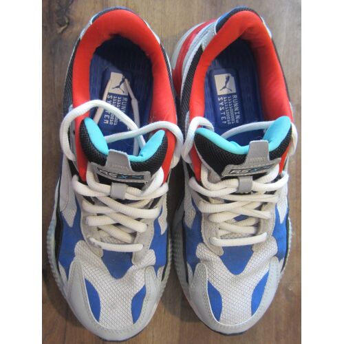 Baskets Puma Running Rs X Taille 41 Bleu Et Rouges