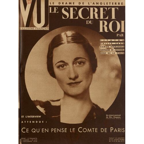 Magazine Vu Nº456 Du 9 Décembre 1936