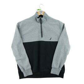 Nautica Pull Vintage Y2k Homme Taille L Noir #Qwe4194