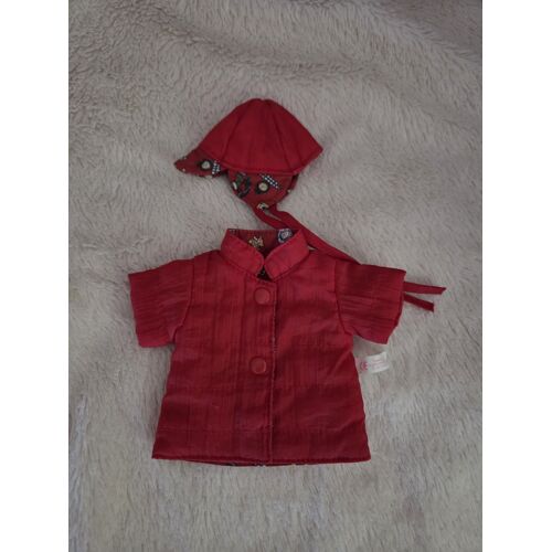 Manteau imperméable rouge pour poupée Corolle 14 cm avec chapeau