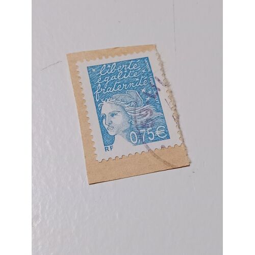 Timbre France Oblitéré 0,75 Yvert N° 3572 Marianne De Luquet Bleu Ciel De 2003 R
