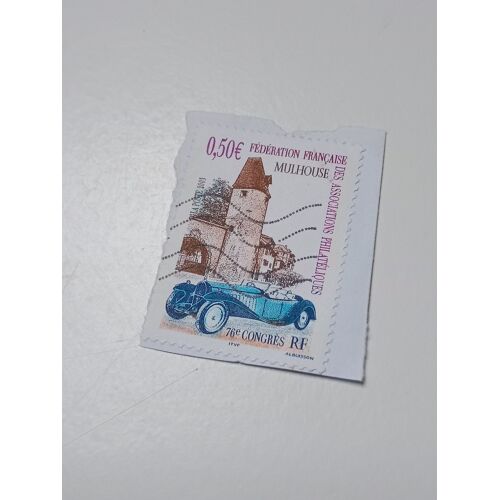 Timbre France Oblitéré 0,50 Yvert N° 3576 76e Congrès De La Fédération Française Des Associations Philatéliques, À Mulhouse. De 2003