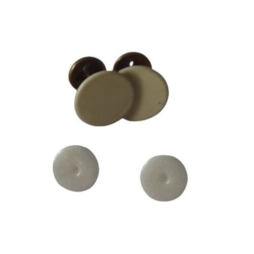 Paire De Boutons De Manchette + 2 Boutons De Plastron De Col