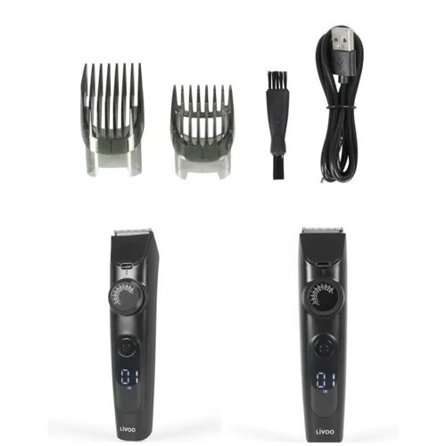Tondeuse Digitale Multifonction Aspirante3-En-1- Cheveux- Barbe Et Corps