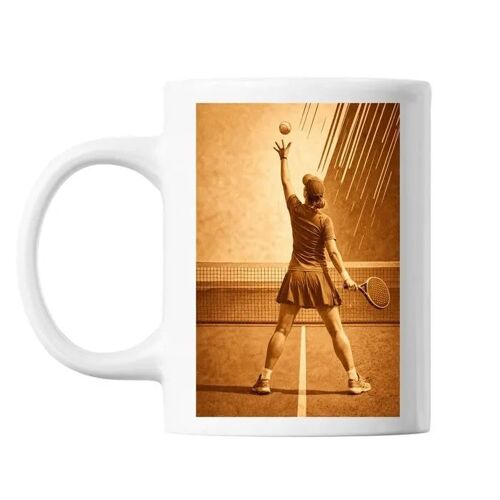 Mug Padel Vintage Classique - Tasse En Céramique Padel, Idée Cadeau Femme Pour Anniversaire Ou Noël