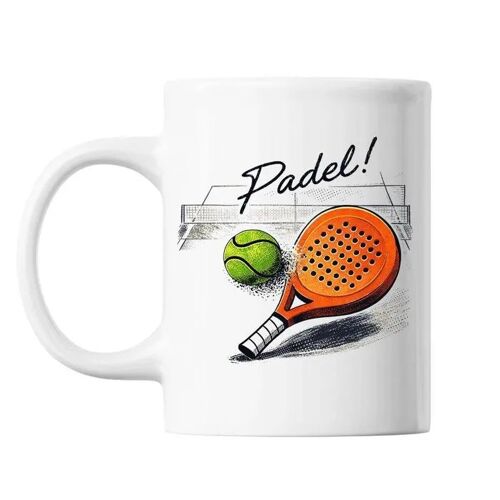 Mug Padel Smash Fun - Tasse En Céramique Padel, Idée Cadeau Originale Pour Noël Ou Anniversaire