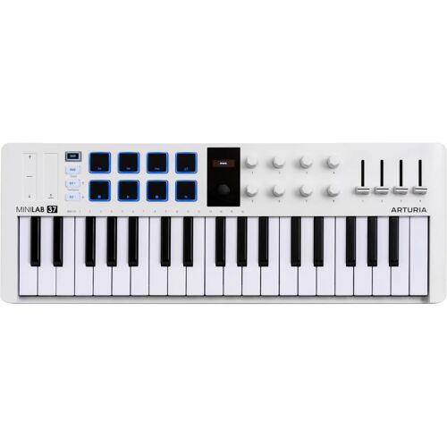 Arturia Minilab 37 Contrôleur Midi Compact Avec 37 Touches, Blanc