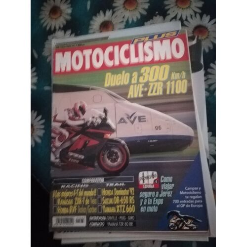 Motociclismo 1263 De 1992 Kawasaki Zzr1100,Ave,Yamaha Tzr250rr,Xtz660 Tenere,Honda Nx650 Dominator,Suzuki Dr650 Rse,Criville,Puig,Piaggio Zip,Pgo Comet,Peugeot St Electrica,Suzuki Maxi