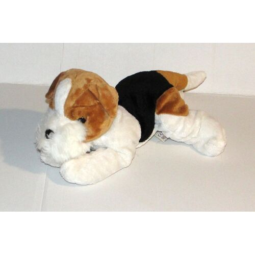 peluche chien fox terrier nicotoy doudou 23 cm