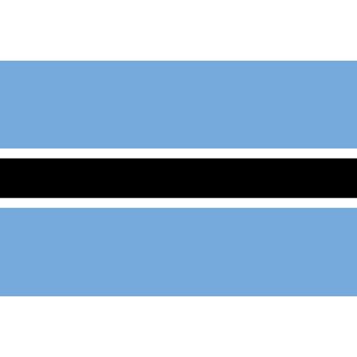 Drapeau Botswana - 15x10cm - Sticker/Autocollant
