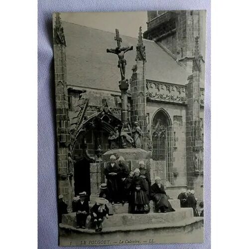 Carte Postale Ancienne Le Folgoet : Le Calvaire