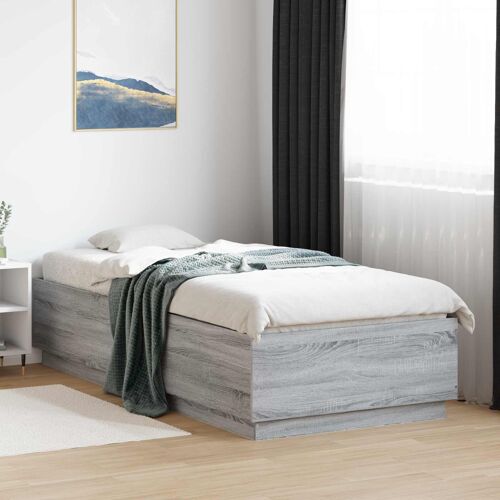 vidaXL Cadre de lit Sonoma gris 80 x 200 cm Bois d'ingénierie