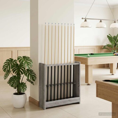 vidaXL Support de queue de billard Bois d'ingénierie 60 x 20 x 57 cm