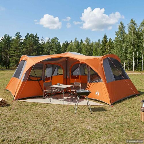 Vidaxl Tente Familiale Avec Auvent Imperméable 6 Personne