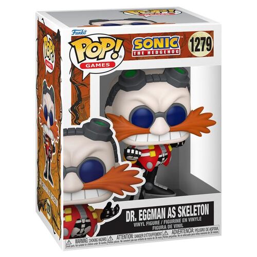 Figurine Funko Pop - Sonic Le Hérisson N°1279 - Dr. Eggman En Squelette (93529)
