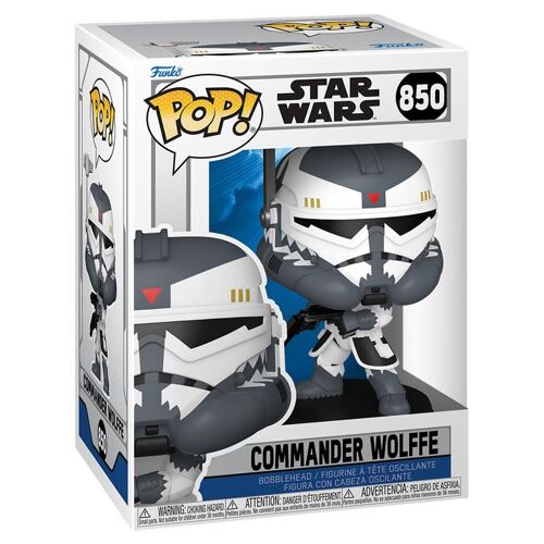 Figurine Funko Pop - Star Wars : The Clone Wars N°850 - Clone Commander Wolffe (93357)