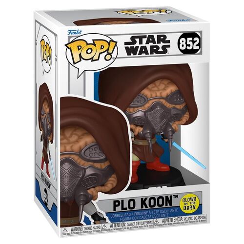 Figurine Funko Pop - Star Wars : The Clone Wars N°852 - Plo Koon - Glow In The Dark (93359)