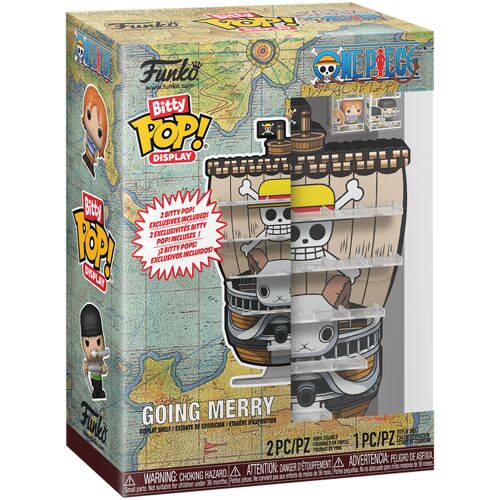 Figurine Funko Pop - One Piece - Présentoir Bitty Pop Going Merry (92964)