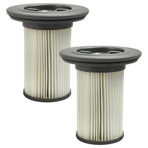 vhbw 2x filtre plissé compatible avec Bosch BBS1114CN/03, BBS1114CN/02, BBS1123BJP/03, BBS1123BJP/02, BBS1214K/01 aspirateur - gris