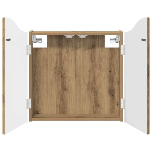 vidaXL Cabinet pour cible Chêne artisanal 56 x 12 x 63 cm
