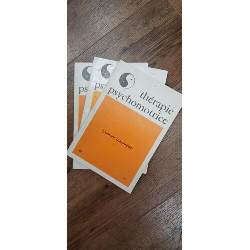 Therapie Psychomotrice Lot De 3 Revues