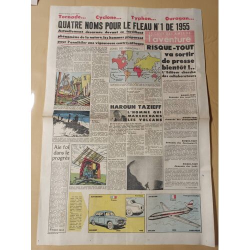 Risque Tout N 0 - Supplément Journal Spirou N 916 De 1955