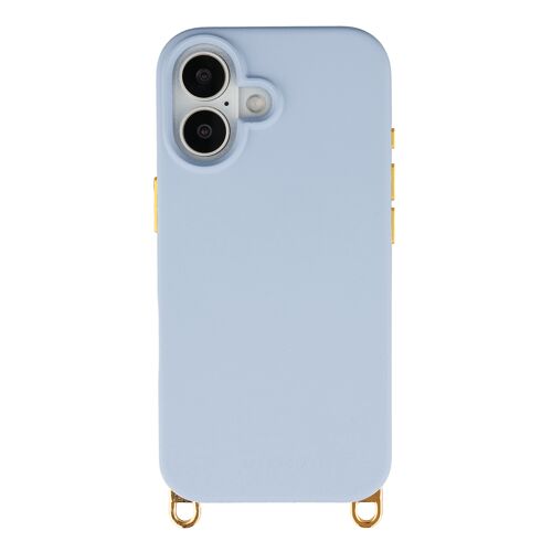 Selencia Coque arrière Rivièra avec MagSafe avec crochets amovibles iPhone 17 Powder Blue