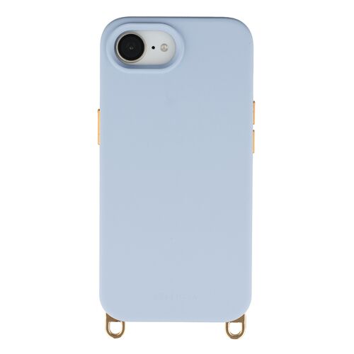 Selencia Coque arrière Rivièra avec MagSafe avec crochets amovibles iPhone 17e / 16e Powder Blue