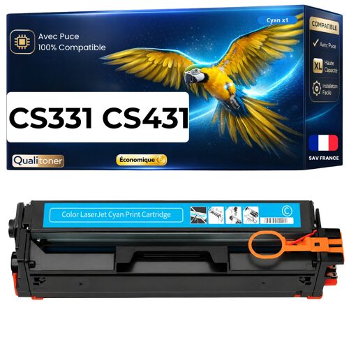 20N2XC0 20N0X20 Toner Cyan compatible pour Lexmark CS431dw avec puce haute capacité 6700 Pages