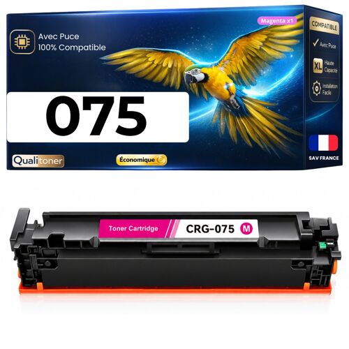 075 CRG075 6363C002 Toner Magenta compatible pour Canon LBP-647Cdw MF664Cdw MF667Cdw avec puce 2500 pages