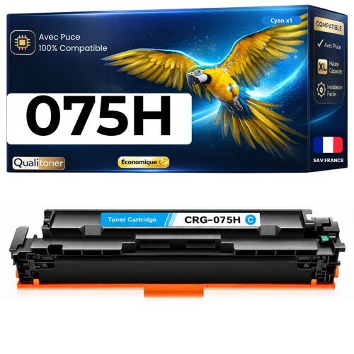 075H CRG075H 6368C002 W2191X toner compatible pour Canon i-SENSYS LBP 646Cdw LBP 647Cdw MF 664Cdw Cyan avec puce 2500 pages
