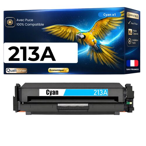 W2131A HT213A Toner Cyan compatible pour HP Color LaserJet Enterprise 5700dn 6700dn 6701dn MFP 5800dn 6800dn avec puce 3000 pages