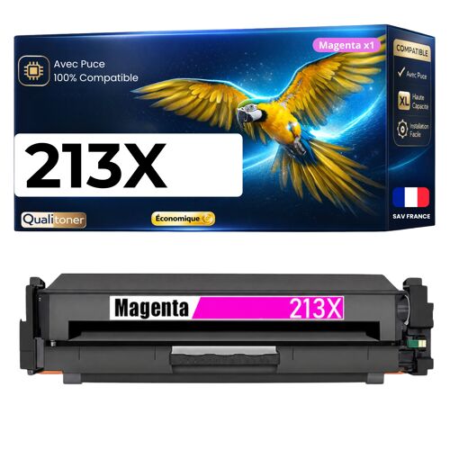 W2132X HT213X Toner Magenta compatible pour HP Color LaserJet Enterprise 5700dn 6700dn 6701dn MFP 5800dn 6800dn avec puce 6000p