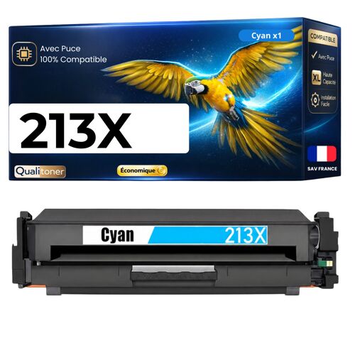 W2131X HT213X Toner Cyan compatible pour HP Color LaserJet Enterprise 5700dn 6700dn 6701dn MFP 5800dn 6800dn avec puce 6000p