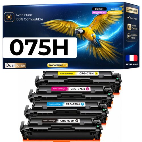 075H CRG075H 6369C002 6368C002 6367C002 6366C002 toners compatibles pour Canon i-SENSYS Noir Cyan Magenta Jaune avec puce