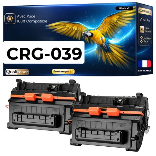039 CRG039 CRG-039 0287C001 Lot de 2 Toners Noir compatibles pour Canon LBP 351x LBP 352x avec puce 2 x 10500 pages