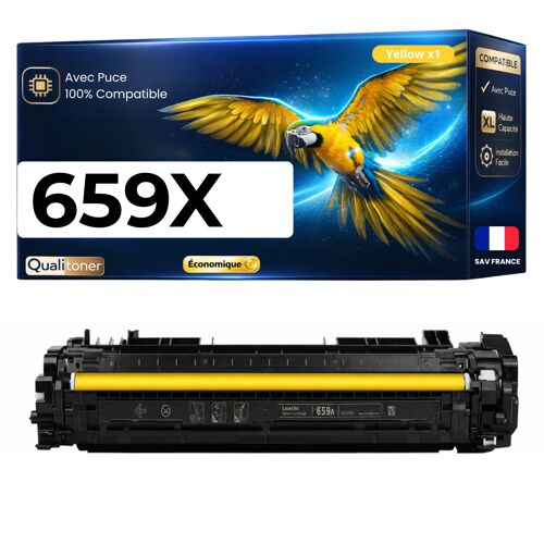 W2012X 659X toner Jaune compatible pour HP M856dn M856x M776dn M776z M776zs E85055dn avec puce 29000 pages