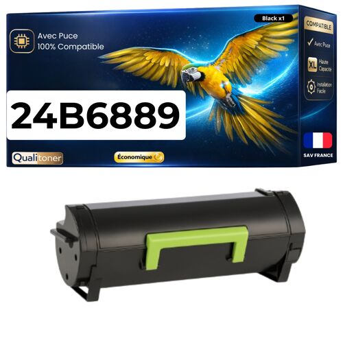 Toner compatible pour Lexmark 24B6889 Noir 21 000 Pages