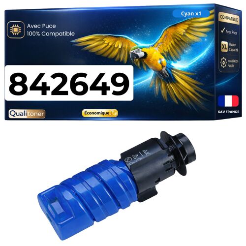 Toner compatible pour Ricoh PC375 Cyan 10 000 Pages