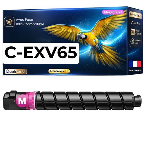 Toner compatible pour Canon C-EXV65 CEXV65 EXV65 5763C001 Magenta 11000 Pages