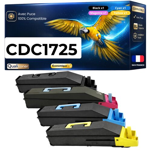 Pack de 4 Toners compatible pour Triumph-Adler UTAX 652510010 652510011 652510014 652510016