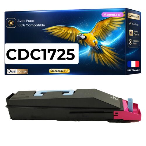 Toner compatible pour Triumph-Adler UTAX 652510014 CDC1725 DCC2725 Magenta 12000 pages