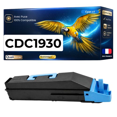 Toner compatible pour Triumph-Adler CDC1930 DCC2930 653010011 Cyan 15000 Pages
