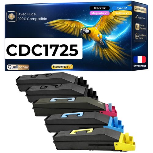 Pack de 5 Toners compatible pour Triumph-Adler UTAX 652510010 652510011 652510014 652510016