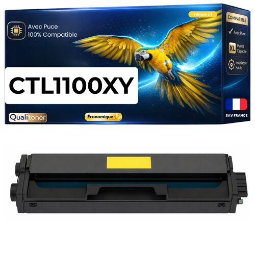 Toner compatible pour Pantum CTL1100XY Jaune 2 300 Pages